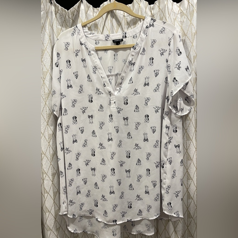 Torrid dog blouse